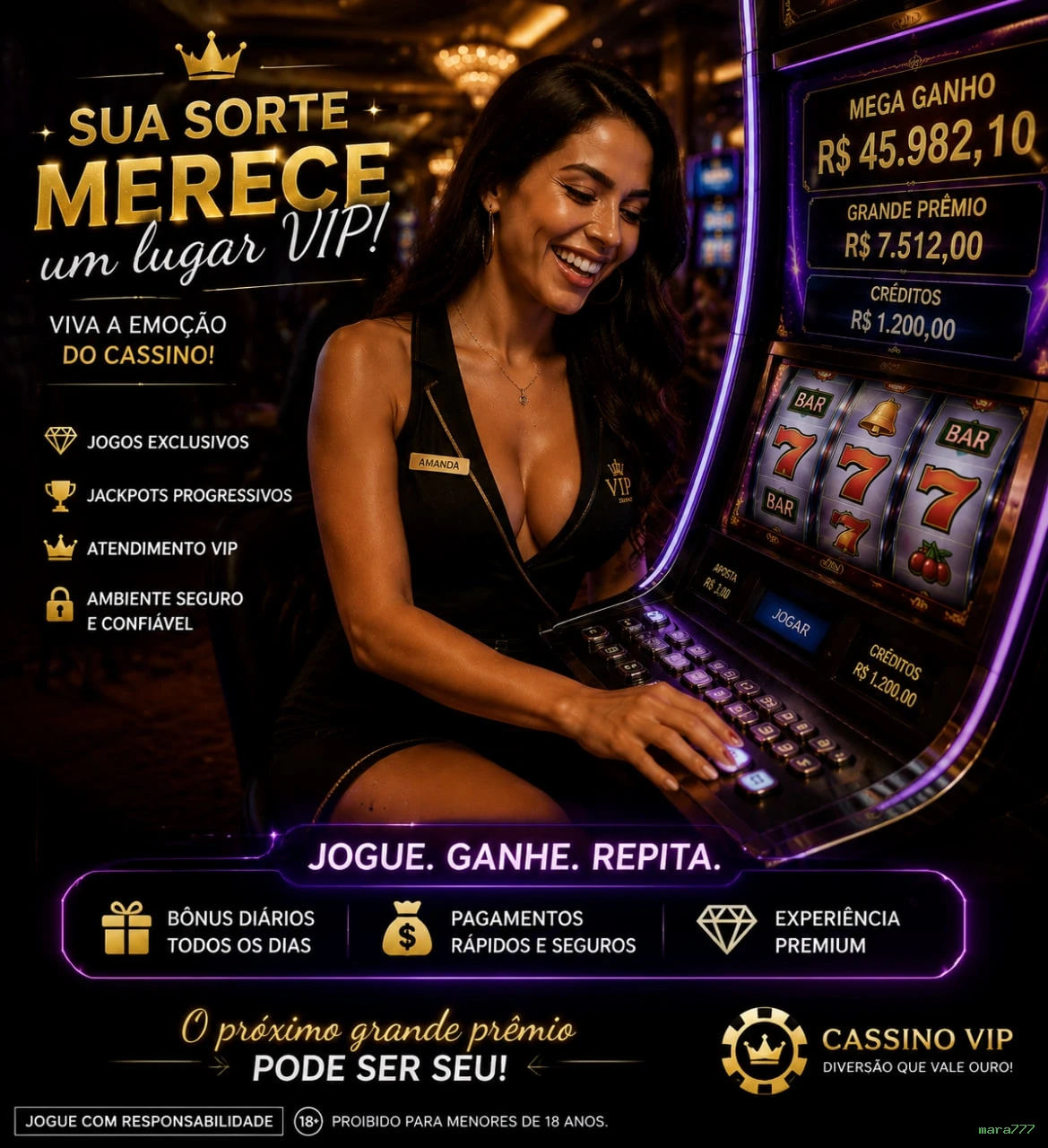 Login rápido no app mara777
